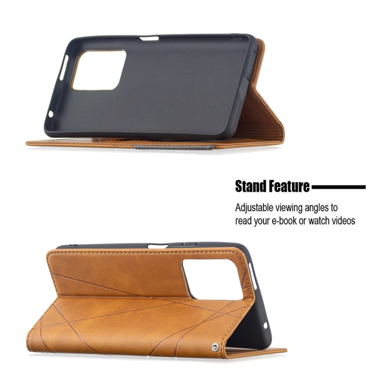 For Xiaomi Mi 11T Rhombus Texture Horizontal Flip Magnetic Leather Case with Holder & Card Slots