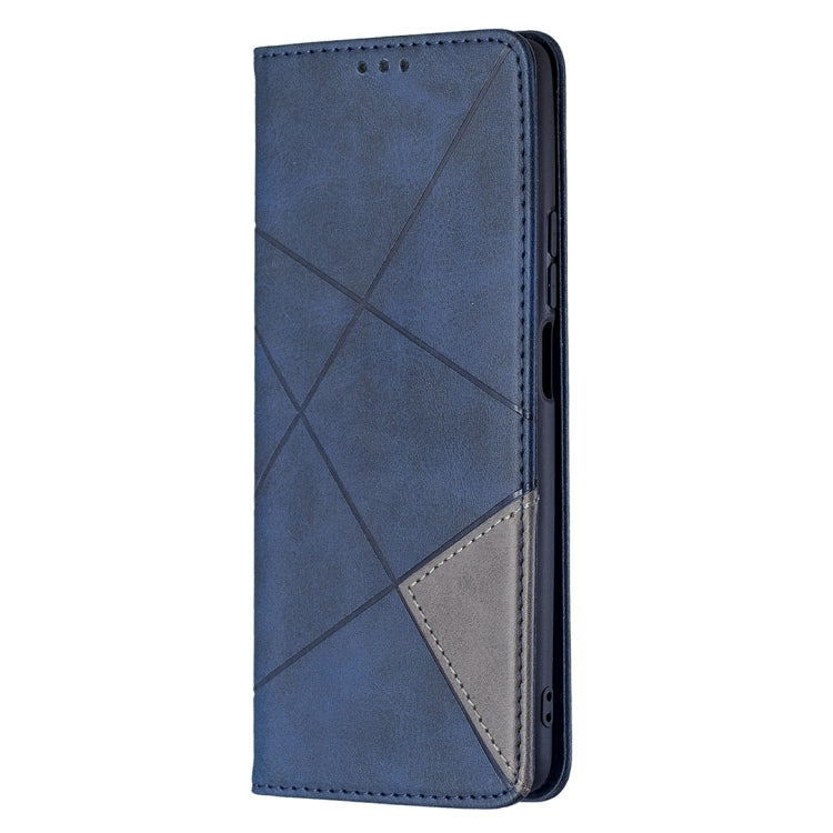 For Xiaomi Mi 11T Rhombus Texture Horizontal Flip Magnetic Leather Case with Holder & Card Slots