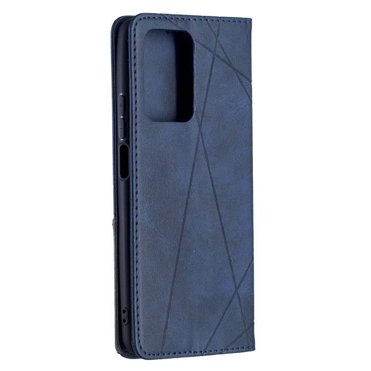 For Xiaomi Mi 11T Rhombus Texture Horizontal Flip Magnetic Leather Case with Holder & Card Slots