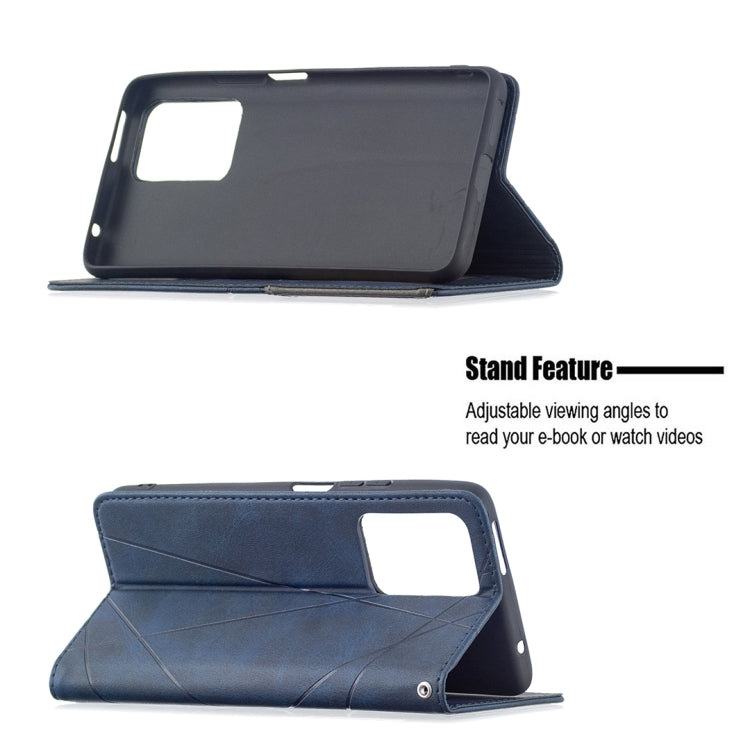 For Xiaomi Mi 11T Rhombus Texture Horizontal Flip Magnetic Leather Case with Holder & Card Slots
