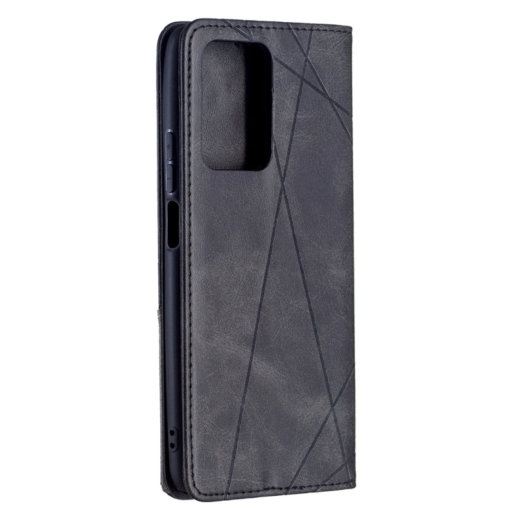 For Xiaomi Mi 11T Rhombus Texture Horizontal Flip Magnetic Leather Case with Holder & Card Slots