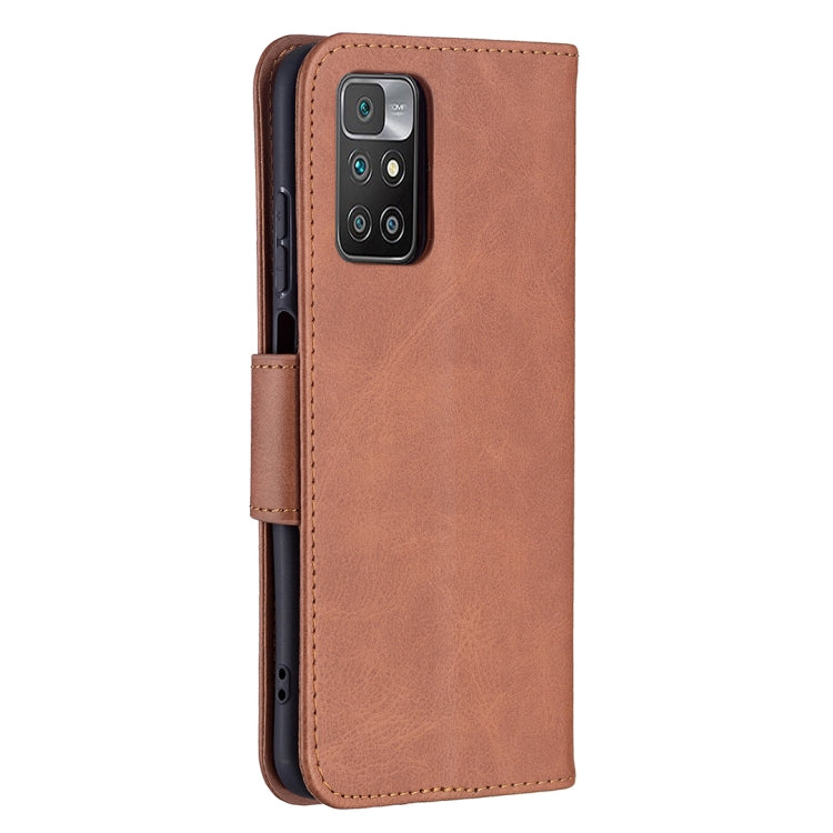 For Xiaomi Redmi 10 Retro Lambskin Texture Pure Color Horizontal Flip PU Leather Case with Holder & Card Slots & Wallet & Lanyard