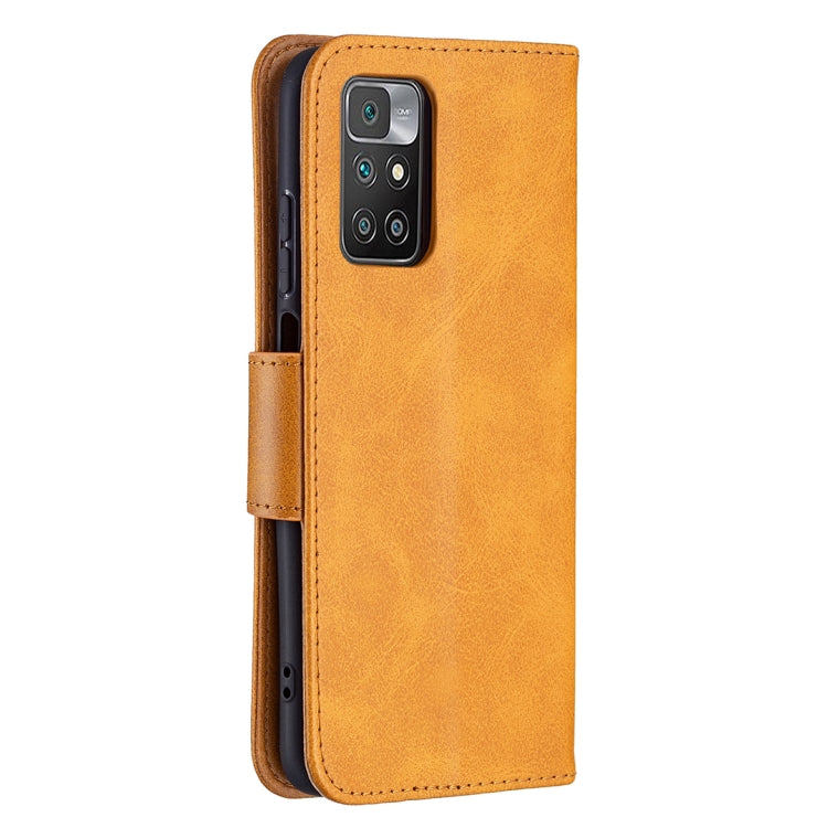 For Xiaomi Redmi 10 Retro Lambskin Texture Pure Color Horizontal Flip PU Leather Case with Holder & Card Slots & Wallet & Lanyard