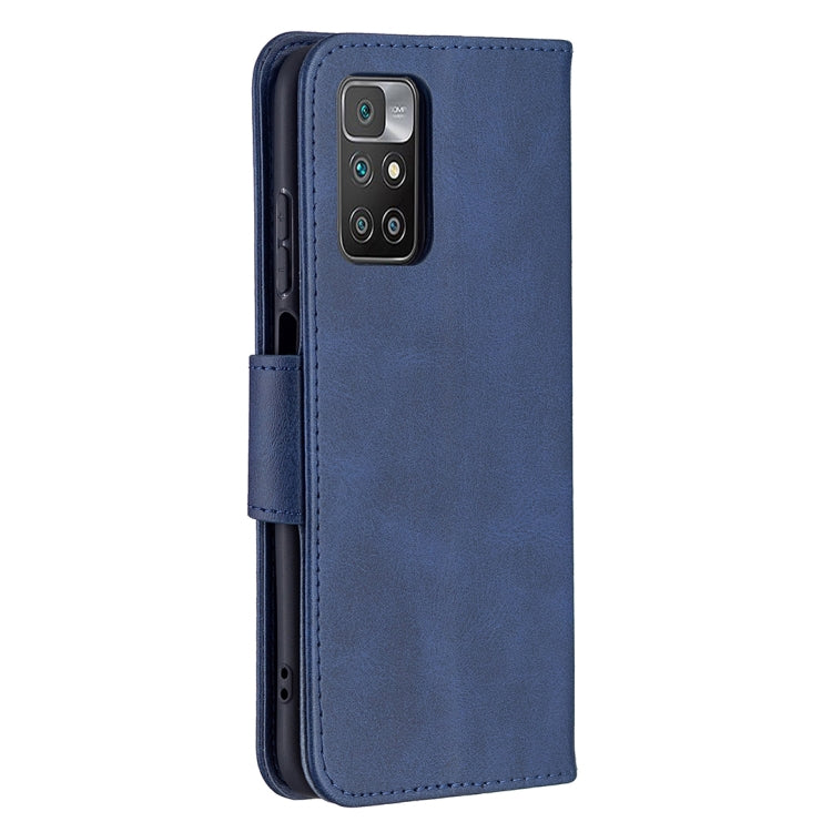 For Xiaomi Redmi 10 Retro Lambskin Texture Pure Color Horizontal Flip PU Leather Case with Holder & Card Slots & Wallet & Lanyard