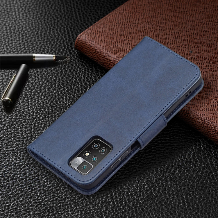 For Xiaomi Redmi 10 Retro Lambskin Texture Pure Color Horizontal Flip PU Leather Case with Holder & Card Slots & Wallet & Lanyard