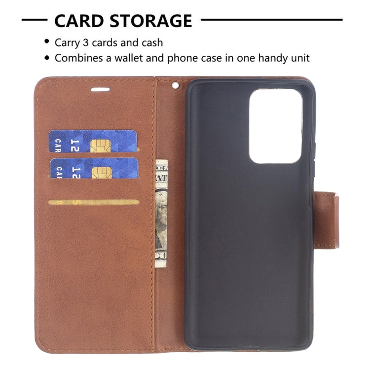 For Xiaomi Mi 11T Retro Lambskin Texture Pure Color Horizontal Flip PU Leather Case with Holder & Card Slots & Wallet & Lanyard