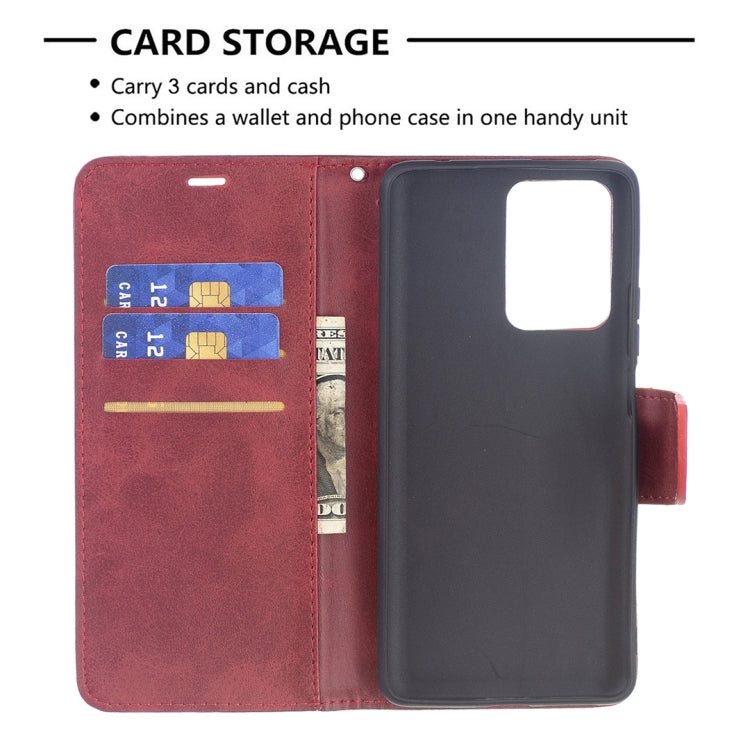 For Xiaomi Mi 11T Retro Lambskin Texture Pure Color Horizontal Flip PU Leather Case with Holder & Card Slots & Wallet & Lanyard