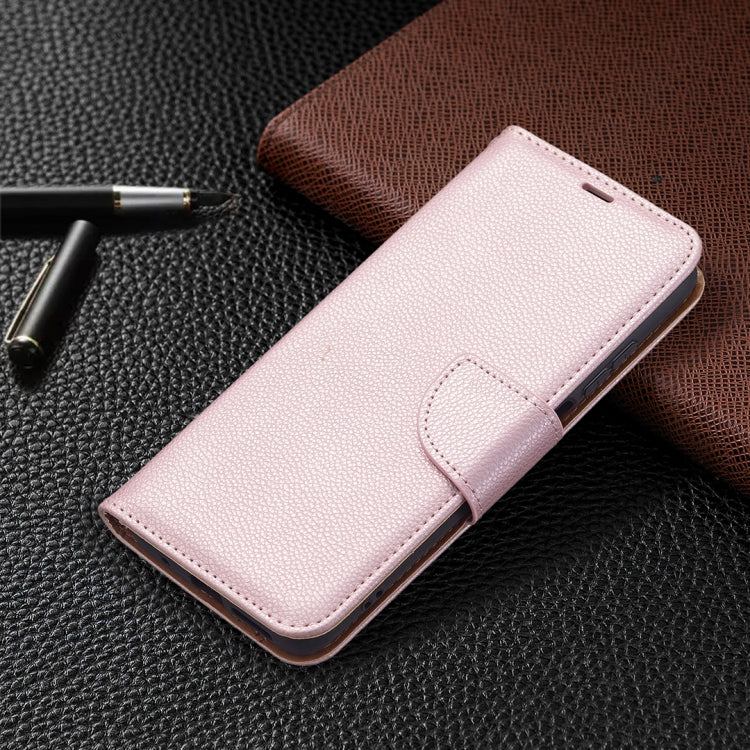 For Xiaomi Redmi 10 Litchi Texture Pure Color Horizontal Flip PU Leather Case with Holder & Card Slots & Wallet & Lanyard