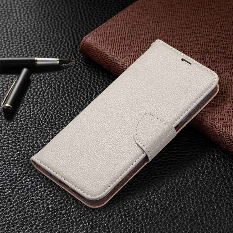 For Xiaomi Redmi 10 Litchi Texture Pure Color Horizontal Flip PU Leather Case with Holder & Card Slots & Wallet & Lanyard