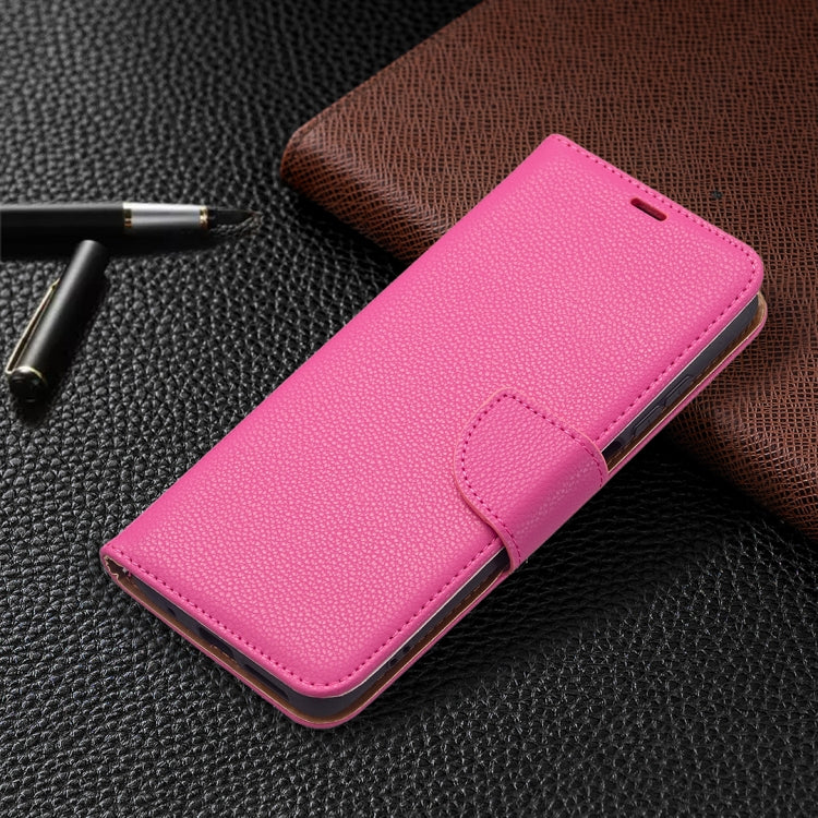 For Xiaomi Redmi 10 Litchi Texture Pure Color Horizontal Flip PU Leather Case with Holder & Card Slots & Wallet & Lanyard