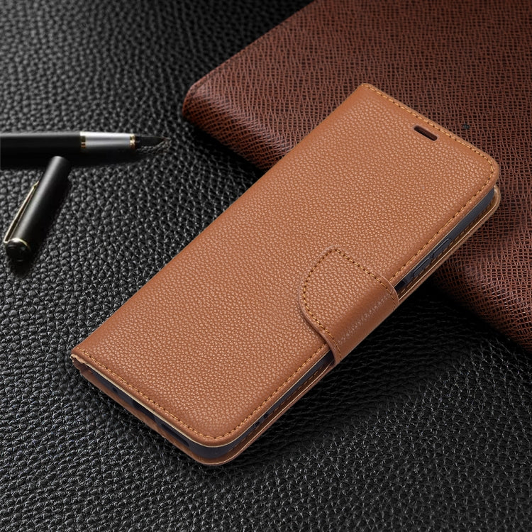 For Xiaomi Redmi 10 Litchi Texture Pure Color Horizontal Flip PU Leather Case with Holder & Card Slots & Wallet & Lanyard