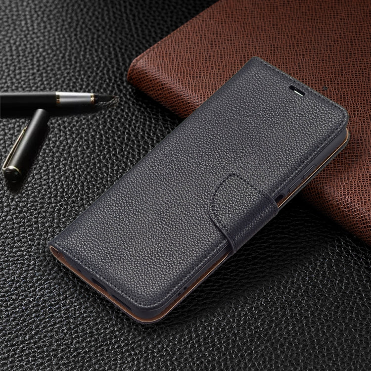 For Xiaomi Redmi 10 Litchi Texture Pure Color Horizontal Flip PU Leather Case with Holder & Card Slots & Wallet & Lanyard