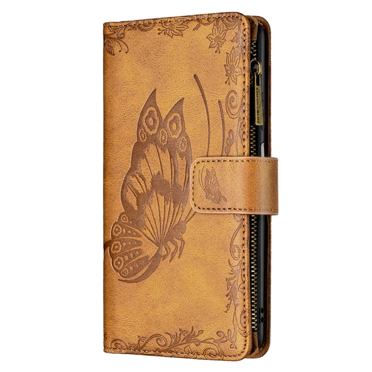 For Xiaomi Redmi 10 Flying Butterfly Embossing Pattern Zipper Horizontal Flip Leather Case with Holder & Card Slots & Wallet