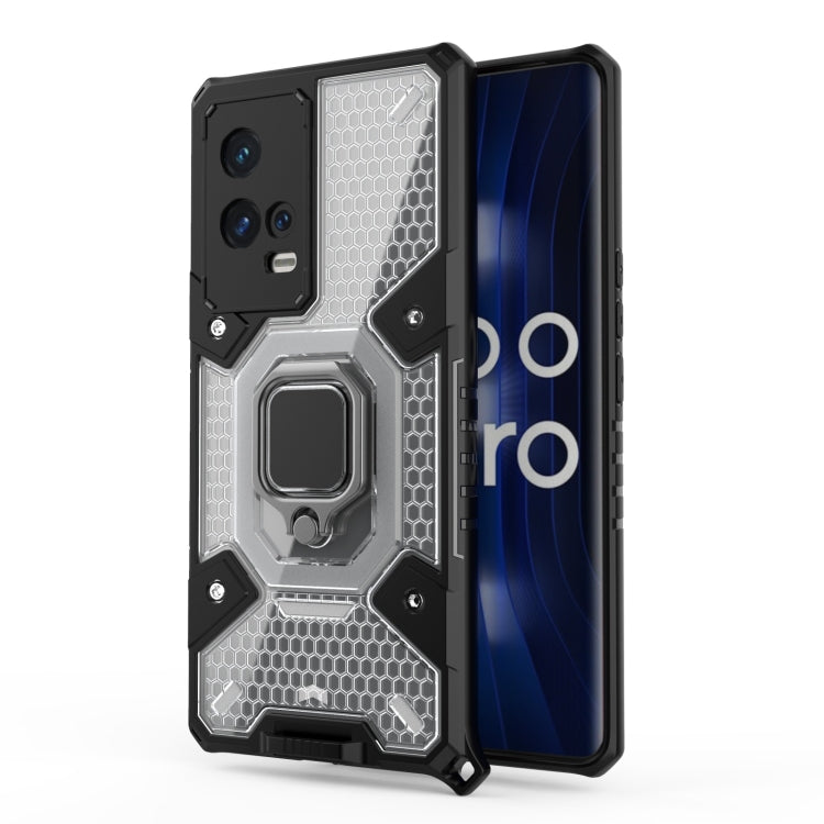 For vivo iQOO 8 Pro Space PC + TPU Ring Holder Protective Case