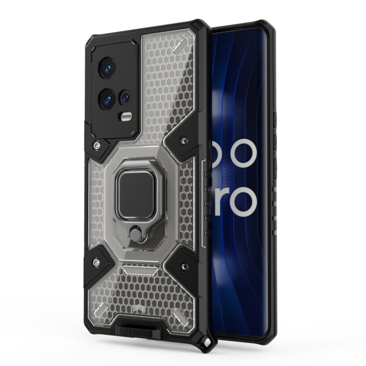 For vivo iQOO 8 Pro Space PC + TPU Ring Holder Protective Case