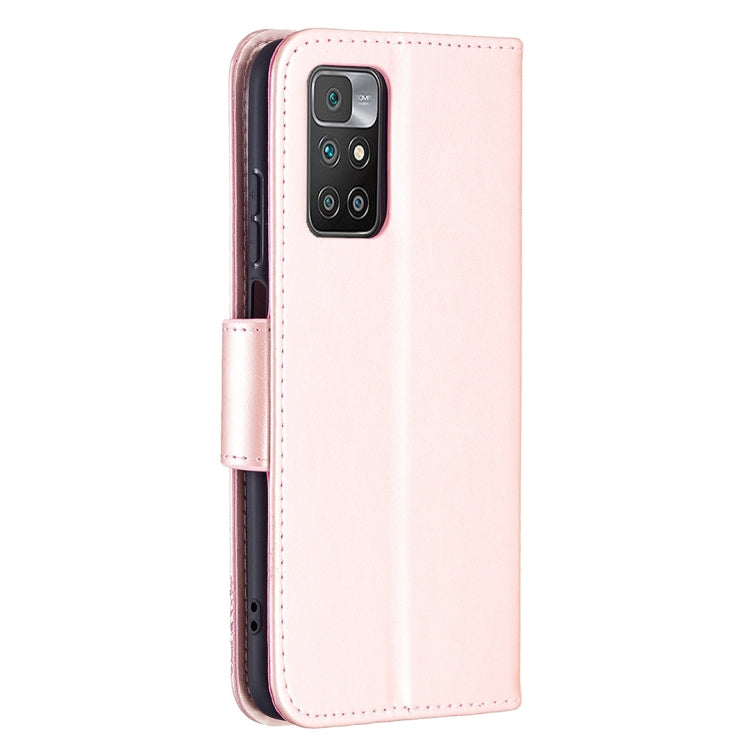 For Xiaomi Redmi 10 Two Butterflies Embossing Pattern Horizontal Flip Leather Case with Holder & Card Slot & Wallet & Lanyard