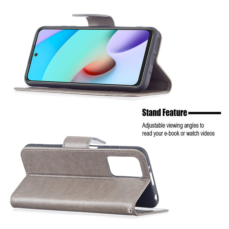 For Xiaomi Redmi 10 Two Butterflies Embossing Pattern Horizontal Flip Leather Case with Holder & Card Slot & Wallet & Lanyard