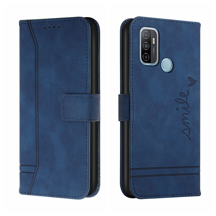 For OPPO A53 2020 Retro Skin Feel Horizontal Flip Soft TPU + PU Leather Case with Holder & Card Slots & Photo Frame