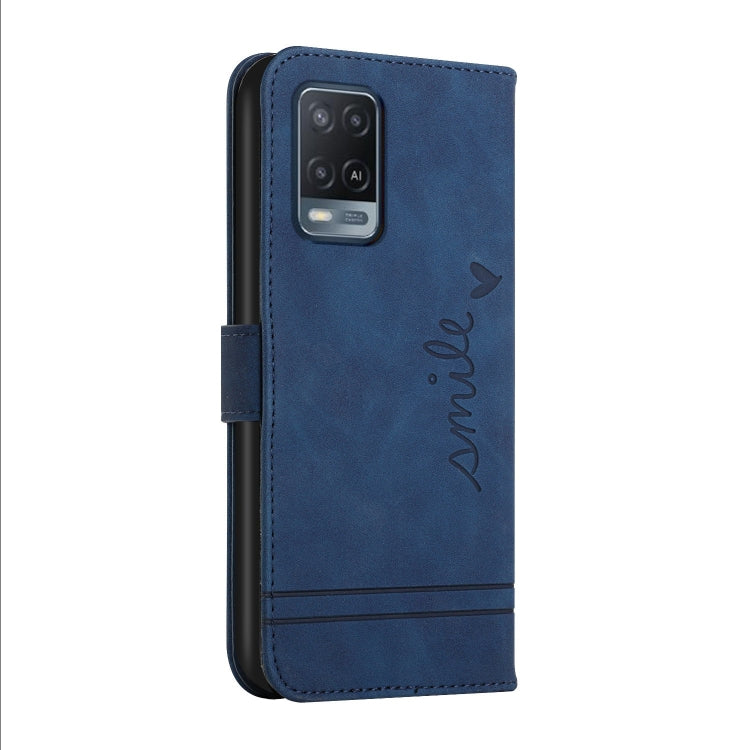 For OPPO A55 5G Retro Skin Feel Horizontal Flip Soft TPU + PU Leather Case with Holder & Card Slots & Photo Frame