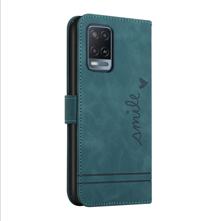 For OPPO A55 5G Retro Skin Feel Horizontal Flip Soft TPU + PU Leather Case with Holder & Card Slots & Photo Frame