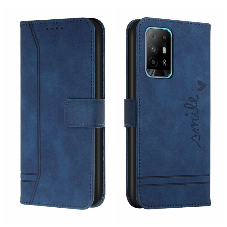 For OPPO A94 5G Retro Skin Feel Horizontal Flip Soft TPU + PU Leather Case with Holder & Card Slots & Photo Frame