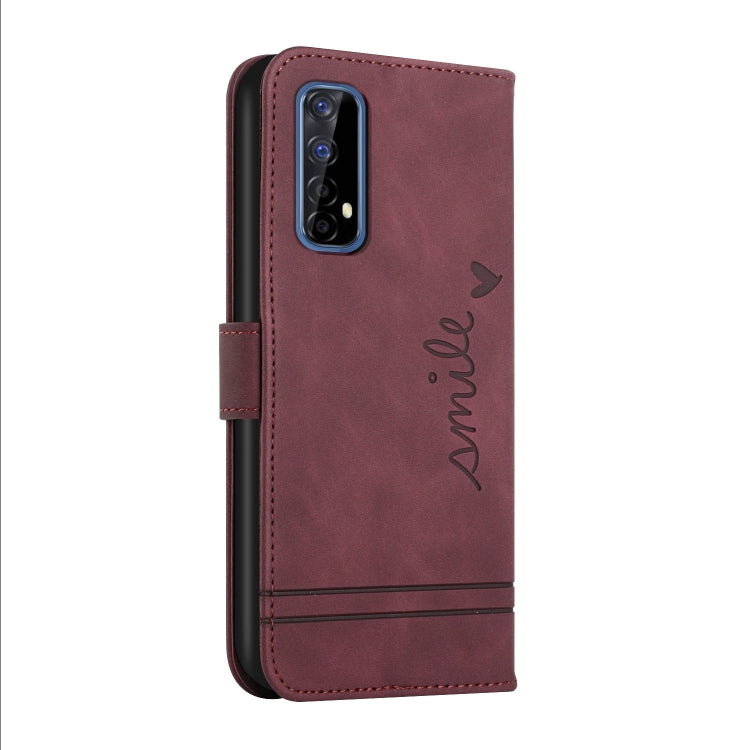 For OPPO Realme 7 4G Retro Skin Feel Horizontal Flip Soft TPU + PU Leather Case with Holder & Card Slots & Photo Frame