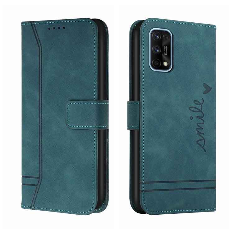 For OPPO Realme 7 Pro Retro Skin Feel Horizontal Flip Soft TPU + PU Leather Case with Holder & Card Slots & Photo Frame