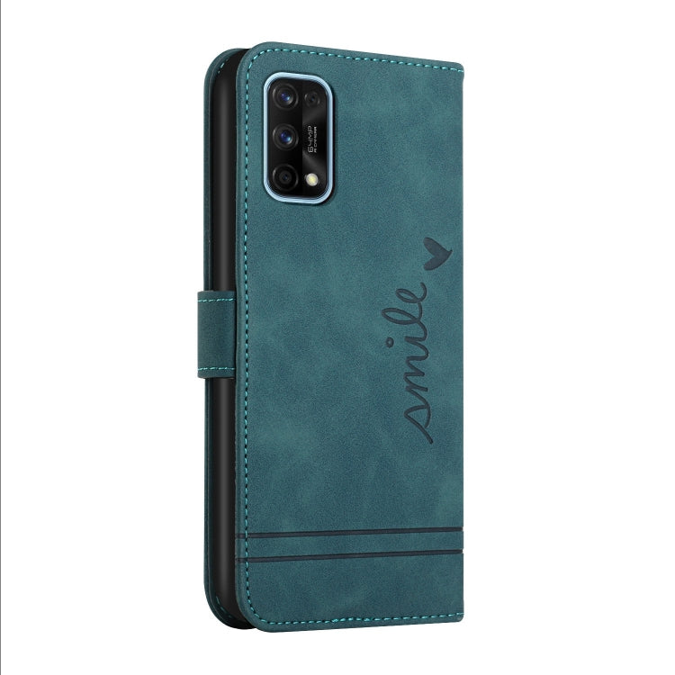 For OPPO Realme 7 Pro Retro Skin Feel Horizontal Flip Soft TPU + PU Leather Case with Holder & Card Slots & Photo Frame