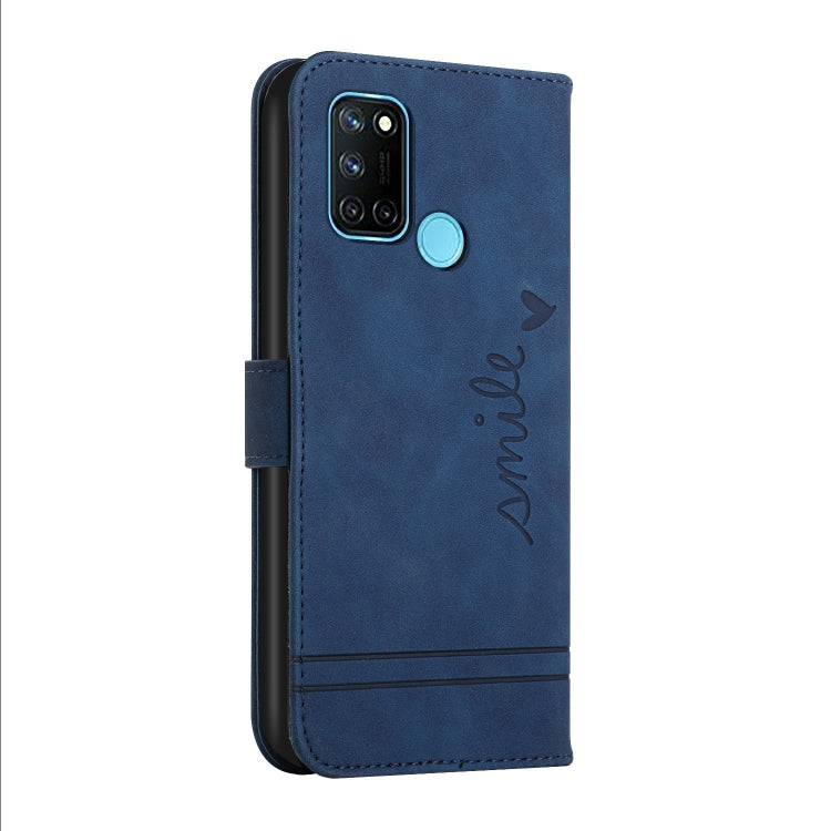 For OPPO Realme 7i Retro Skin Feel Horizontal Flip Soft TPU + PU Leather Case with Holder & Card Slots & Photo Frame