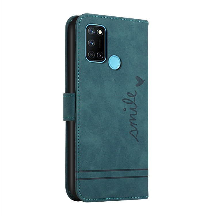 For OPPO Realme 7i Retro Skin Feel Horizontal Flip Soft TPU + PU Leather Case with Holder & Card Slots & Photo Frame