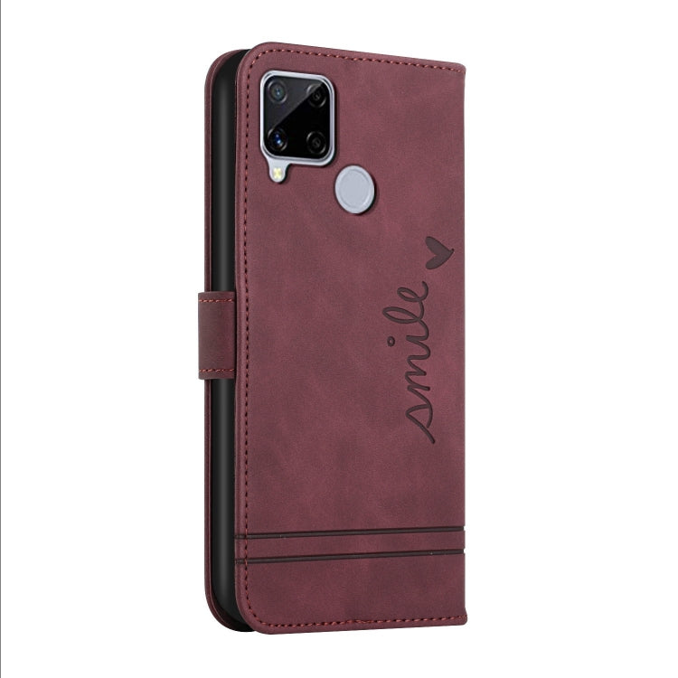For OPPO Realme C15 Retro Skin Feel Horizontal Flip Soft TPU + PU Leather Case with Holder & Card Slots & Photo Frame