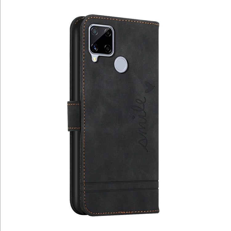 For OPPO Realme C15 Retro Skin Feel Horizontal Flip Soft TPU + PU Leather Case with Holder & Card Slots & Photo Frame
