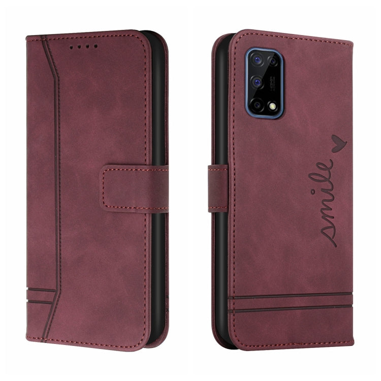 For OPPO Realme 7 5G Retro Skin Feel Horizontal Flip Soft TPU + PU Leather Case with Holder & Card Slots & Photo Frame