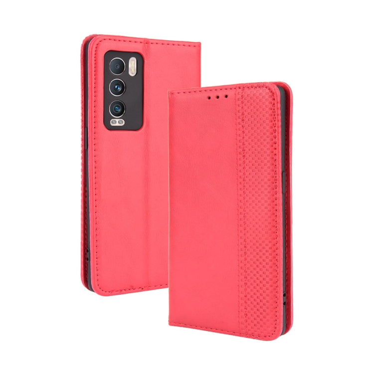 For OPPO Realme GT Explorer Master Magnetic Buckle Retro Pattern Horizontal Flip Leather Case with Holder & Card Slot & Wallet