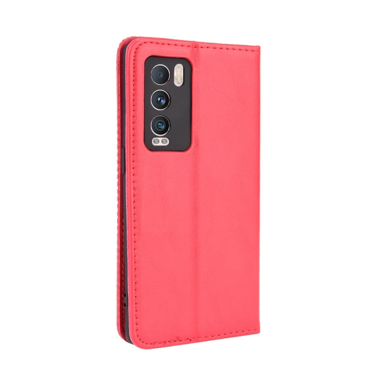 For OPPO Realme GT Explorer Master Magnetic Buckle Retro Pattern Horizontal Flip Leather Case with Holder & Card Slot & Wallet