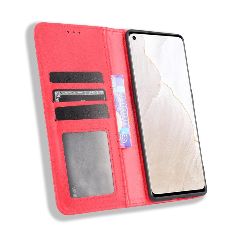 For OPPO Realme GT Explorer Master Magnetic Buckle Retro Pattern Horizontal Flip Leather Case with Holder & Card Slot & Wallet