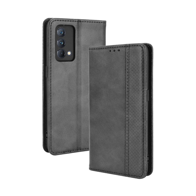 For OPPO Realme GT Master Magnetic Buckle Retro Pattern Horizontal Flip Leather Case with Holder & Card Slot & Wallet