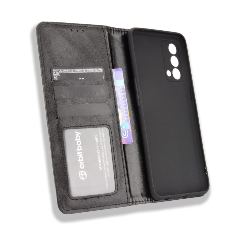 For OPPO Realme GT Master Magnetic Buckle Retro Pattern Horizontal Flip Leather Case with Holder & Card Slot & Wallet