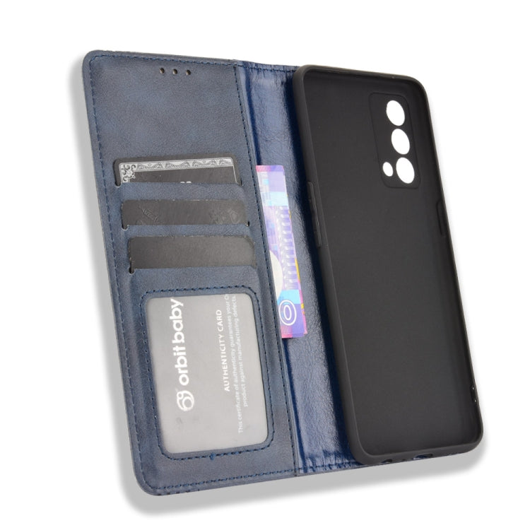 For OPPO Realme GT Master Magnetic Buckle Retro Pattern Horizontal Flip Leather Case with Holder & Card Slot & Wallet