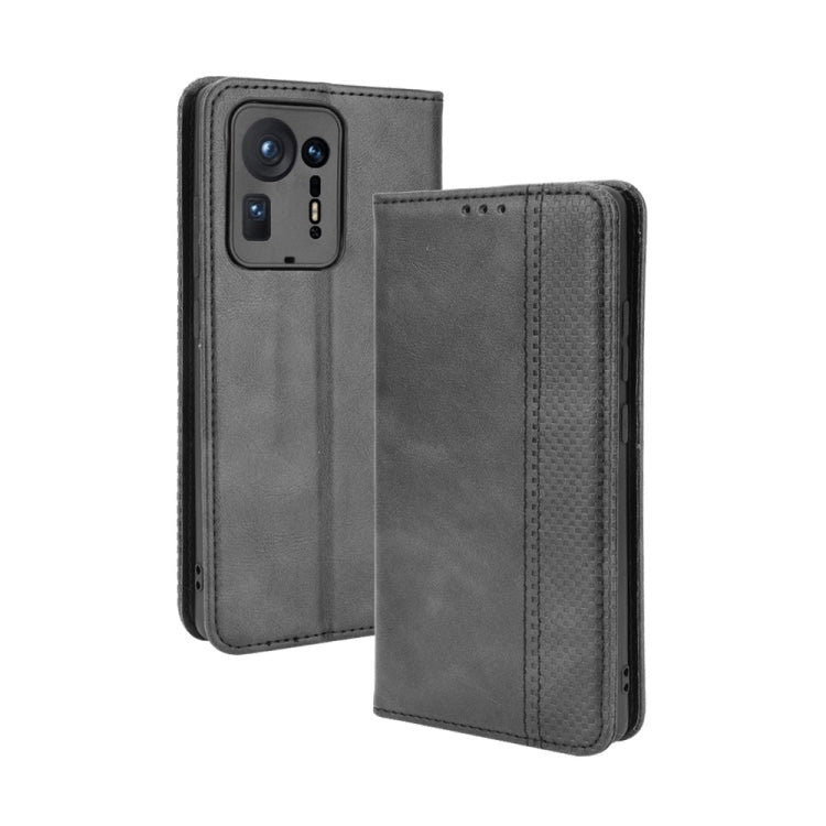 For Xiaomi Mi Mix 4 Magnetic Buckle Retro Pattern Horizontal Flip Leather Case with Holder & Card Slot & Wallet