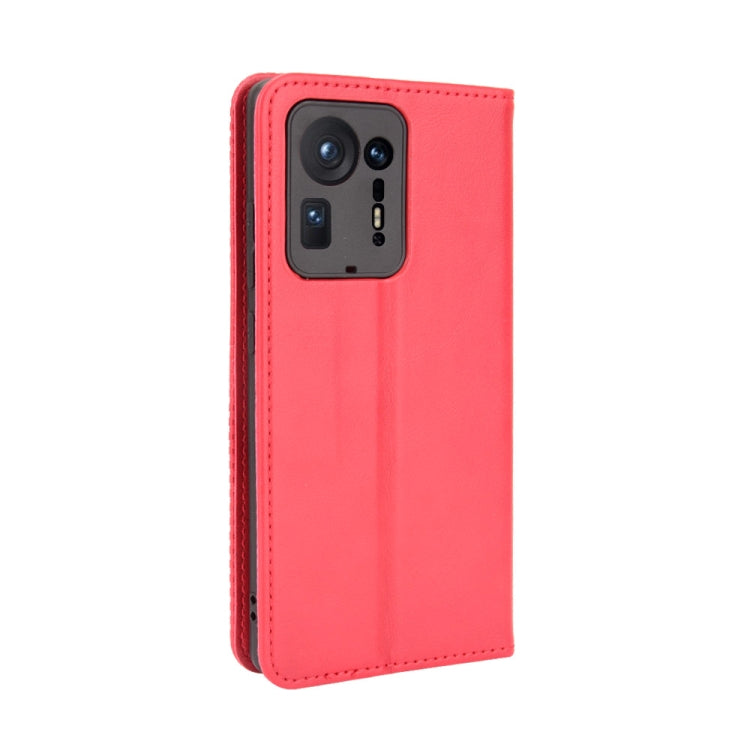 For Xiaomi Mi Mix 4 Magnetic Buckle Retro Pattern Horizontal Flip Leather Case with Holder & Card Slot & Wallet