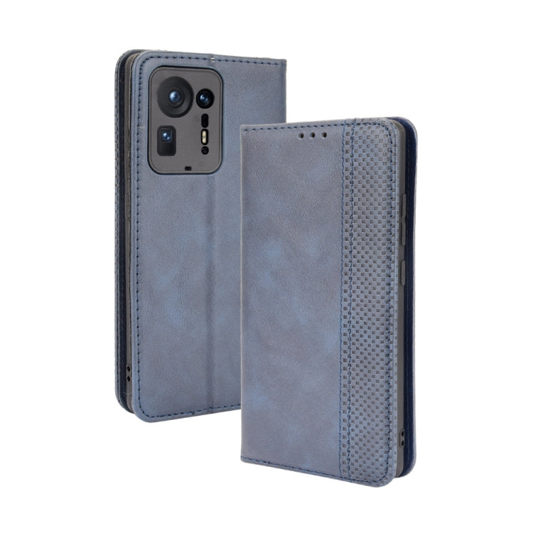 For Xiaomi Mi Mix 4 Magnetic Buckle Retro Pattern Horizontal Flip Leather Case with Holder & Card Slot & Wallet
