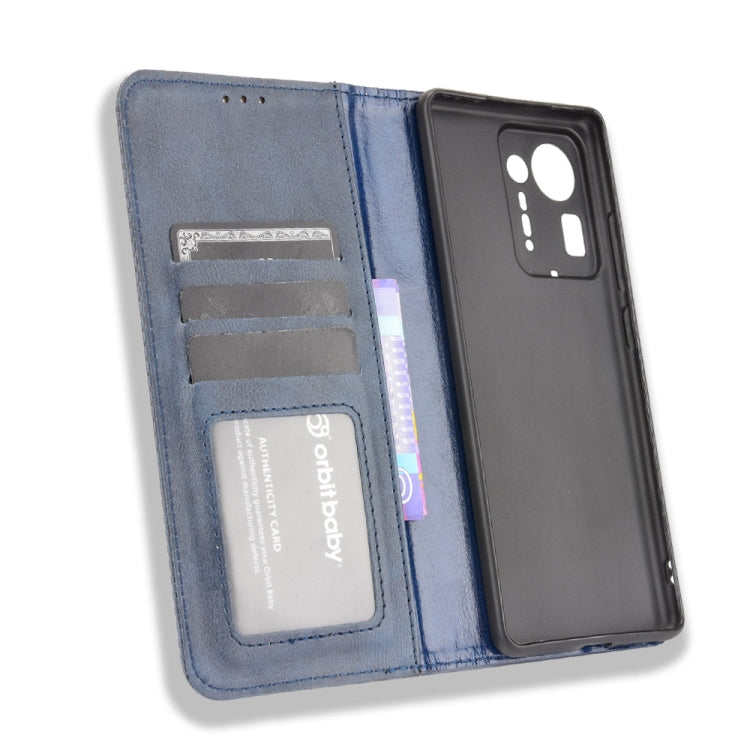 For Xiaomi Mi Mix 4 Magnetic Buckle Retro Pattern Horizontal Flip Leather Case with Holder & Card Slot & Wallet