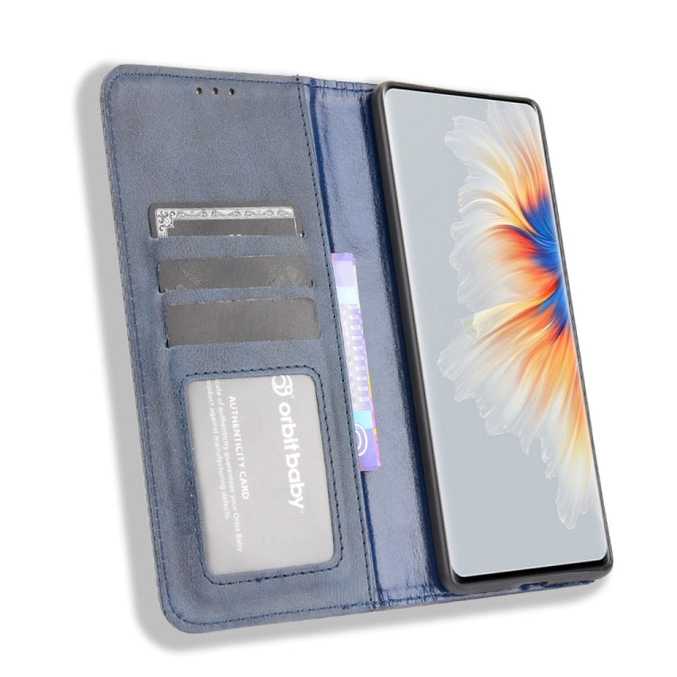 For Xiaomi Mi Mix 4 Magnetic Buckle Retro Pattern Horizontal Flip Leather Case with Holder & Card Slot & Wallet