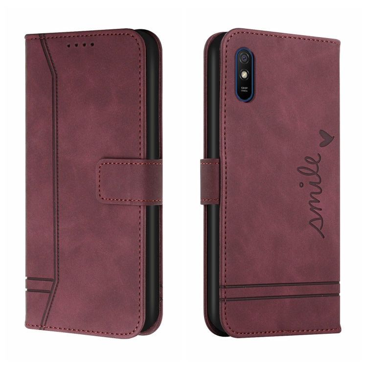 For Xiaomi Redmi 9A Retro Skin Feel Horizontal Flip Soft TPU + PU Leather Case with Holder & Card Slots & Photo Frame