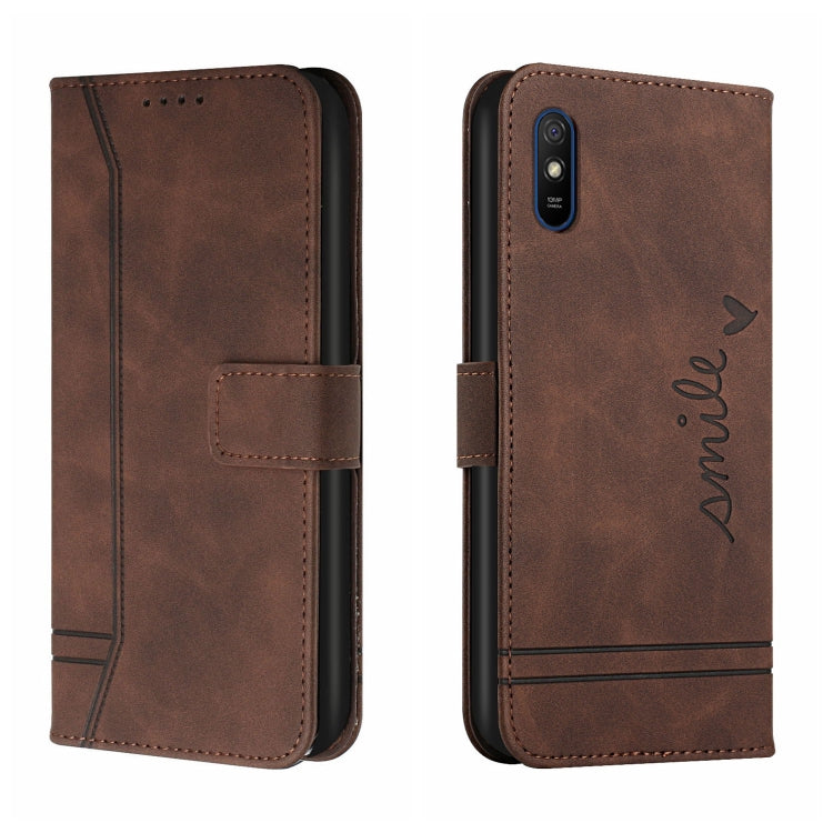 For Xiaomi Redmi 9A Retro Skin Feel Horizontal Flip Soft TPU + PU Leather Case with Holder & Card Slots & Photo Frame