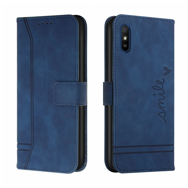 For Xiaomi Redmi 9A Retro Skin Feel Horizontal Flip Soft TPU + PU Leather Case with Holder & Card Slots & Photo Frame