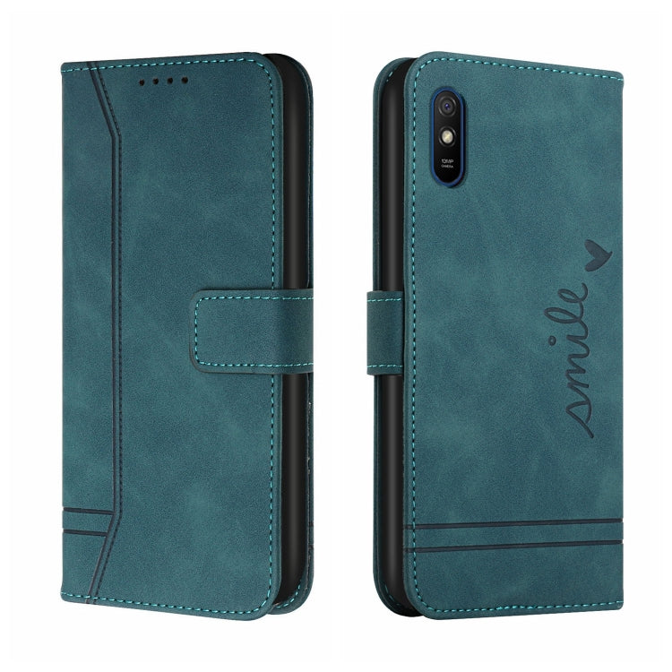 For Xiaomi Redmi 9A Retro Skin Feel Horizontal Flip Soft TPU + PU Leather Case with Holder & Card Slots & Photo Frame