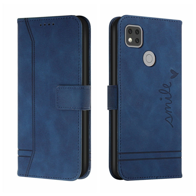 For Xiaomi Redmi 9C Retro Skin Feel Horizontal Flip Soft TPU + PU Leather Case with Holder & Card Slots & Photo Frame