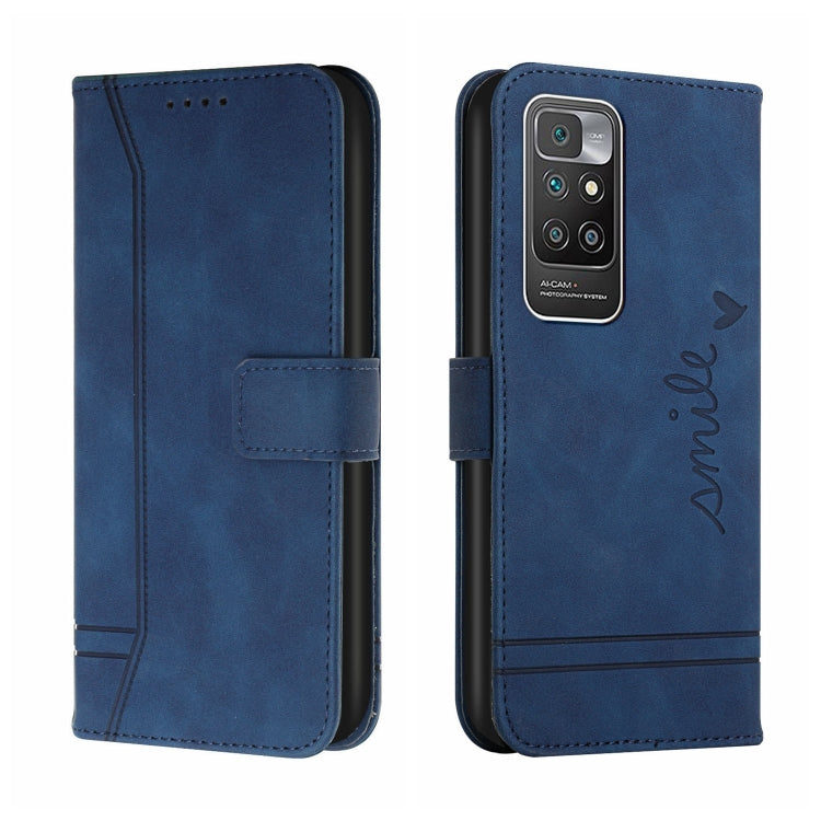 For Xiaomi Redmi 10 Retro Skin Feel Horizontal Flip Soft TPU + PU Leather Case with Holder & Card Slots & Photo Frame